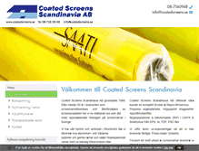 Tablet Screenshot of coatedscreens.se